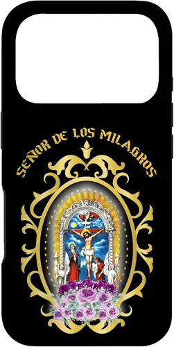 Vista 30 de El Señor de Los Milagros es el patrón de la funda peruana Lima Perú para iPhone 17