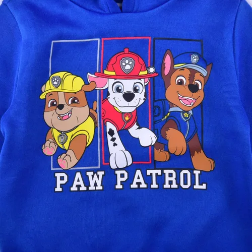 Vista 2 de Paw Patrol Nickelodeon Chase, Rubble and Marshall - Sudadera con capucha para niños pequeños y pequeños, color azul