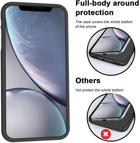 Vista 6 de Funda de teléfono a prueba de golpes para BLU G53 (6.5 pulgadas) + 2 unidades de película protectora de vidrio templado, carcasa de silicona suave