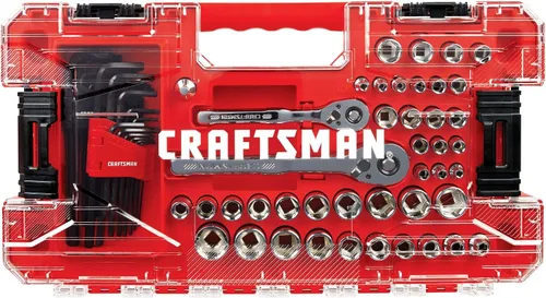 Vista 5 de CRAFTSMAN - Juego de herramientas mecánicas Versastack, mando de 1/4 y 3/8 pulgadas, 71 piezas (CMMT45171)