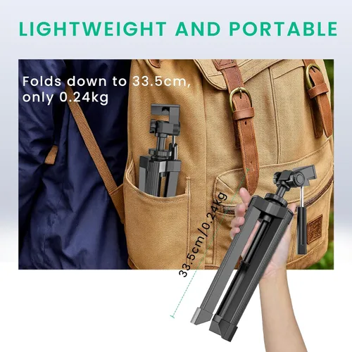 Vista 5 de Gosky Alcance ajustable resistente del trípode de la sobremesa binoculares telescopio cámaras DSLR otro dispositivo