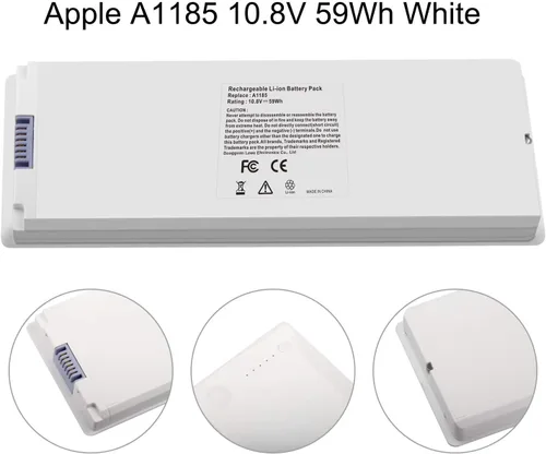 Vista 5 de Batería A1181 mejorada compatible con Apple MacBook A1185 de 13 pulgadas