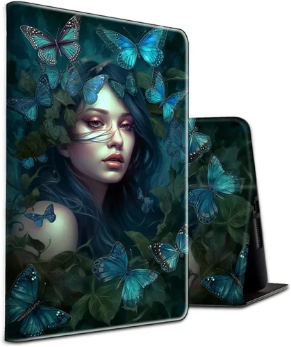Vista 26 de Funda para tablet Amazon Kindle Fire HD 8/HD 8 Plus versión 2022/2020 (12ª/10ª generación), fundas antideslizantes multiángulo con función de Pinos