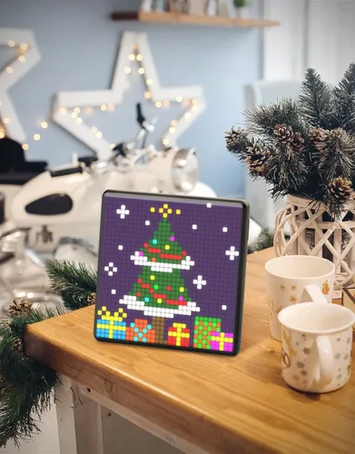 Vista 9 de Divoom Pixoo Visualización Max Pixel, APP Pantalla de control de teléfono móvil con pantalla LED programable de 32 X 32 para decoración del hogar