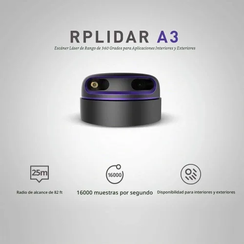 Vista 6 de RPLIDAR A3M1 Kit de sensor de rango láser 2D de 360 grados, velocidad de escaneo de 15 Hz y módulo de escáner ladar de 82.0 ft de distancia