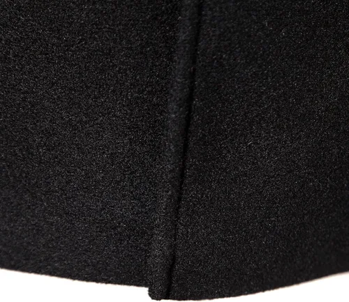 Vista 5 de INVACHI Abrigo largo de guisante de un solo pecho casual mezcla de algodón gabardina abrigo chaqueta
