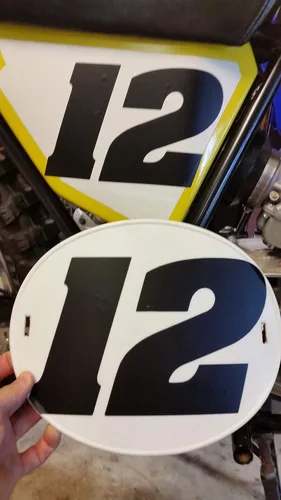 Vista 5 de Pegatina de vinilo de números de carreras 0200 - Números de placa estilo 1