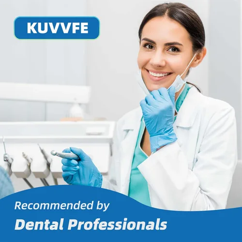 Vista 6 de Kuvvfe Enjuagadores de hilo dental, hilo dental de limpieza profunda para frenos, puentes, implantes 200 unidades (paquete de 4)