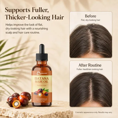 Vista 4 de Aceite de batana para el crecimiento del cabello, 100% puro hondureño prensado en frío crudo sin refinar para el cabello y tratamiento del cuero
