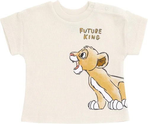 Vista 4 de Disney Mickey Mouse Rey León Donald Duck Simba Plutón - Conjunto de camiseta y pantalones cortos de punto gofre para recién nacidos hasta niños