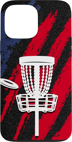 Vista 23 de iPhone 16 Disc golf american flag USA disc golfer dad Case