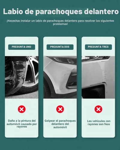 Vista 2 de SCITOO Alerón de borde delantero con acabado en negro brillante, compatible con Dodge Charger 2011-2014