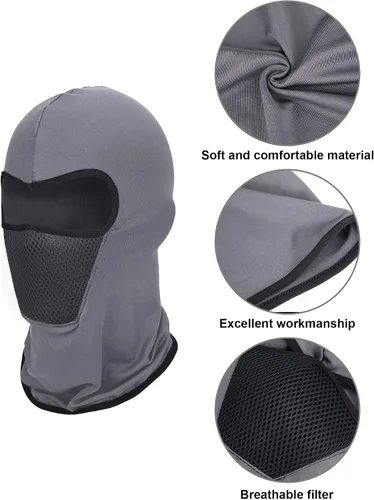 Vista 4 de Sumind 6 piezas de pasamontañas de verano transpirable protección contra el polvo máscara de cuello largo para actividades al aire libre