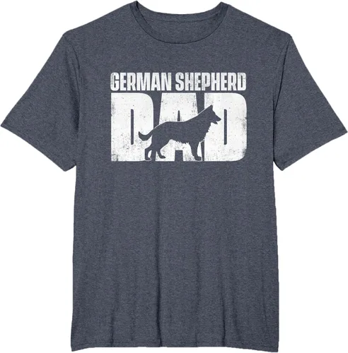 Vista 92 de Camiseta de pastor alemán para el día del padre del dueño de perros caninos, Negro