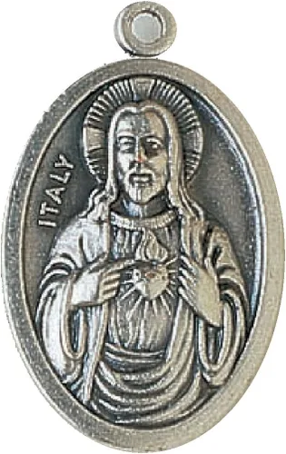 Vista 17 de Medallas religiosas con anillo Comprar 100 piezas - Acabado de buey de plata - 100% fabricado en Italia - No China NO NO hay copia Bernadette.