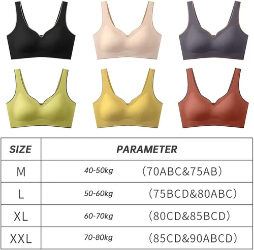 Vista 6 de V Neck Strappy Sports Bra Tank Workout Tops for Women Badazzled Bra Bras for Women Wirefree Cotton Black Dress with Ad