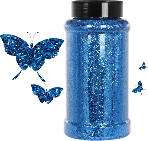Vista 23 de Purpurina negra ultrafina, 16 onzas (1 libra), purpurina fina para manualidades de resina, uñas, vasos, slime, cosméticos y decoración de festivales