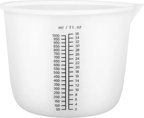 Vista 7 de Gartful Tazas de medición de silicona reutilizables de 500ml, tazón grande de mezcla de silicona con escala precisa para epoxi, moldes de fundición