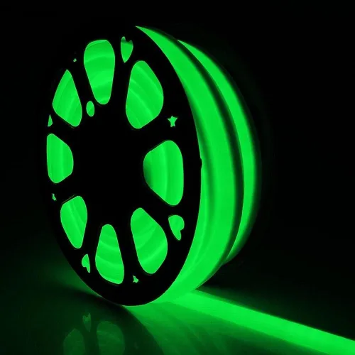 Vista 2 de Tira de luces LED flexibles de neón para decoración de bares o tiendas de uso comercial, 110 V (100 pies, verde)
