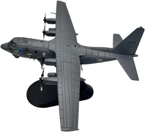 Vista 2 de Modelo de avión de ataque a tierra pesada AC130 AC-130 a escala 1/200 para colección o regalo (AC130 No1)