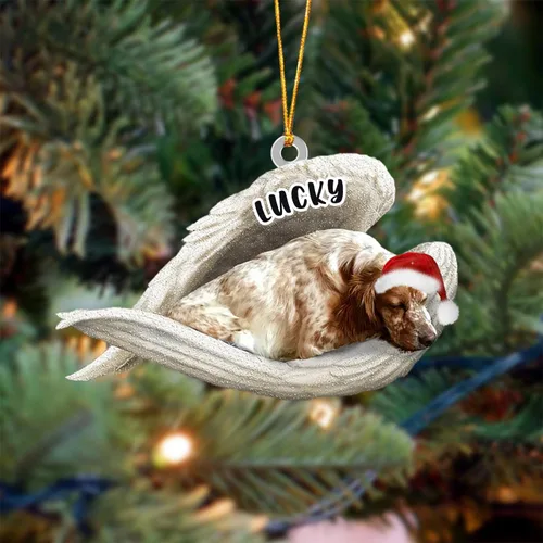 Vista 74 de Ángel durmiente de Afghan Hound para Navidad, adorno personalizado con el nombre del perro, adorno de Navidad personalizado para amantes de perros