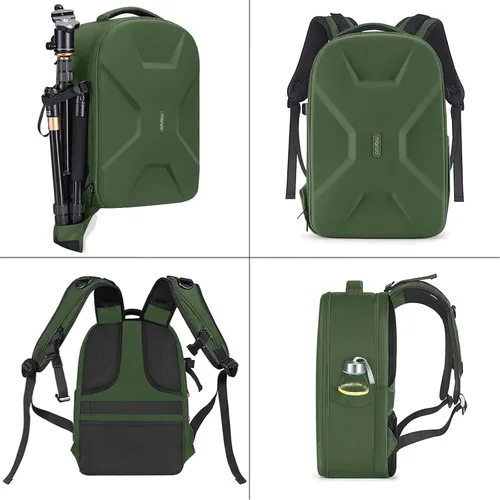 Vista 5 de MOSISO Mochila para cámaras réflex digital de un solo objetivo, réflex de un solo objetivo o sin espejo, funda rígida impermeable de apertura