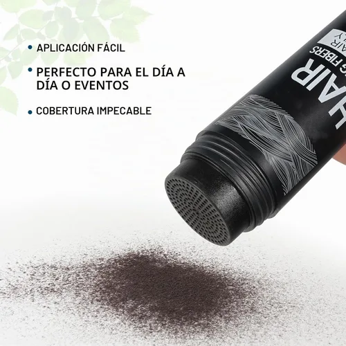 Vista 2 de Fibras de construcción del cabello para adelgazar el cabello con boquilla aplicadora en aerosol, naturales e indetectables, cabello más grueso al