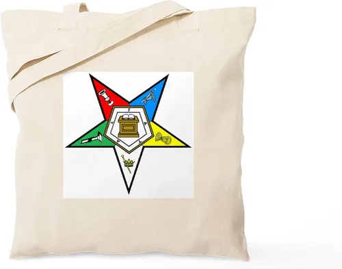Vista 12 de CafePress Eastern Star Tote Bag Bolsa de lona natural, bolsa de compras de tela, Caqui