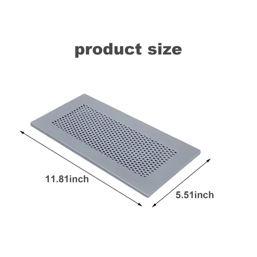 Vista 4 de 1 funda de ventilación a prueba de bebés, cubierta de ventilación de silicona suave para el hogar, pared, techo, suelo, rejilla de ventilación de 4