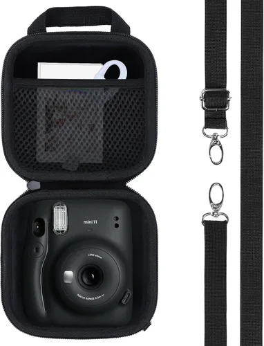 Vista 11 de RIYADAone Estuche rígido de repuesto para cámara instantánea Fujifilm Instax Mini 12/11 (funda rosa rubor)