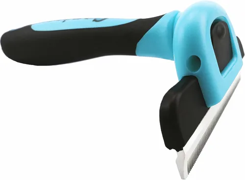 Vista 2 de Gonicc PDT-1001 Herramienta profesional para eliminar pelo para mascotas, peine azul Effectively Reduces Shedding by Up to 95%, Ideal for Short