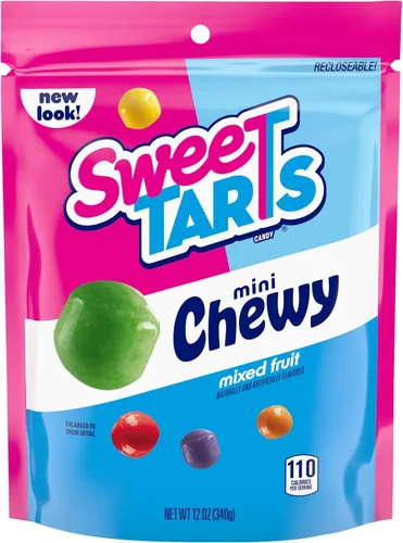 Vista 13 de SweeTARTS Rope Bites Candy, frutas mixtas, bolsa resellable de 8 onzas