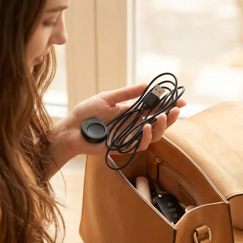 Vista 6 de Cable de carga magnético USB-A para correa Amazfit Helio, cargador de repuesto de 3.3 pies compatible con Amazfit T-Rex 3, Balance, Balance 2