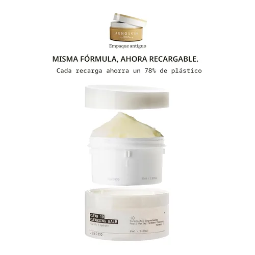 Vista 6 de JUNO & Co. Clean 10 Bálsamo Limpiador 10 Ingredientes Removedor de Maquillaje 85g / 3.0oz