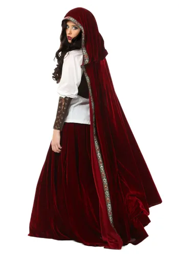 Vista 3 de Disfraz de Caperucita Roja deluxe Multicolor