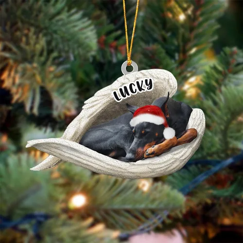 Vista 84 de Ángel durmiente de Afghan Hound para Navidad, adorno personalizado con el nombre del perro, adorno de Navidad personalizado para amantes de perros