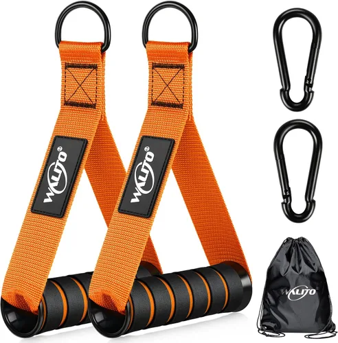 Vista 10 de Manijas de Ejercicio WALITO, Reemplazo de Accesorios de Cable para Equipo de Gimnasio en Casa, Sistema de Poleas, Pilates, Bandas de Resistencia