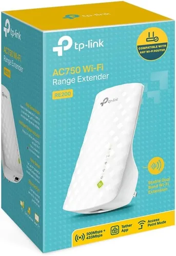 Vista 3 de TP-Link Extensor de alcance WiFi AC750 Hasta 750 Mbps Extensor WiFi de doble banda, repetidor, amplificador de señal WiFi, punto de acceso