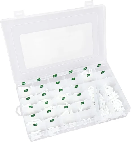 Vista 12 de Solo letras de tablero de cartas, 646 caracteres precortados con bandeja de clasificación, letras de tablero de fieltro (blanco, 1 y 3/4 pulgadas)