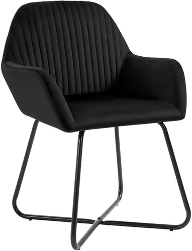 Vista 3 de Dining Chairs Set of 2, Black Velvet Upholstered Kitchen Chairs, Modern Design for Dining Room, Comfortable Seating, Easy Assembly
