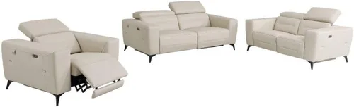 Vista 15 de BlackJack Furniture Ferrara - Sofá reclinable de cuero italiano de grano superior con puertos USB para cargar dispositivos, reposacabezas ajustables