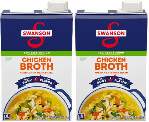 Vista 10 de SWANSON S Caldo de pollo 100% natural, cartón de 48 onzas