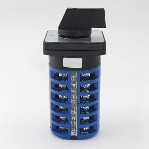 Vista 4 de Interruptor de cambio de 3 posiciones 24 terminales LW26-32 Ui 380V Ith 32A Universal Rotary Cam Selector Interruptor de transferencia Interruptores