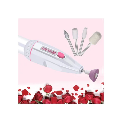 Vista 6 de Kit de taladro eléctrico portátil para uñas, manicura y pedicura, máquina de pulir para pulir y pulir, kit de manicura personal y pedicura