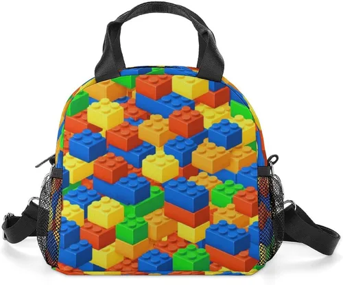 Vista 12 de Bolsas de almuerzo térmicas aisladas para hombres y mujeres con correa para el hombro, paquete de comida, lonchera de picnic, oficina, viajes, moda
