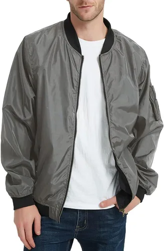 Vista 2 de MADHERO - Chaqueta de piloto ligera y entallada para hombre