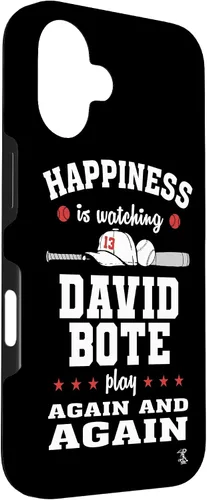 Vista 3 de iPhone 16 David Bote Happiness is Watching Gameday Case