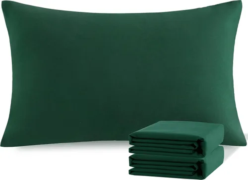 Vista 30 de NTBAY Juego de fundas de almohada estándar, paquete de 2 fundas de almohada de microfibra cepillada de 20 x 26 pulgadas, suaves, sin arrugas Aqua
