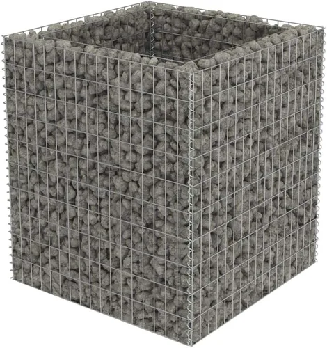 Vista 18 de vidaXL Gabion - Cama elevada de acero galvanizado 35.4"x19.7"x39.4