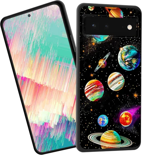 Vista 209 de Funda delgada para Google Pixel 4 XL, funda delgada de silicona de TPU suave a prueba de golpes para Google Pixel 4 XL, astronauta Galaxy